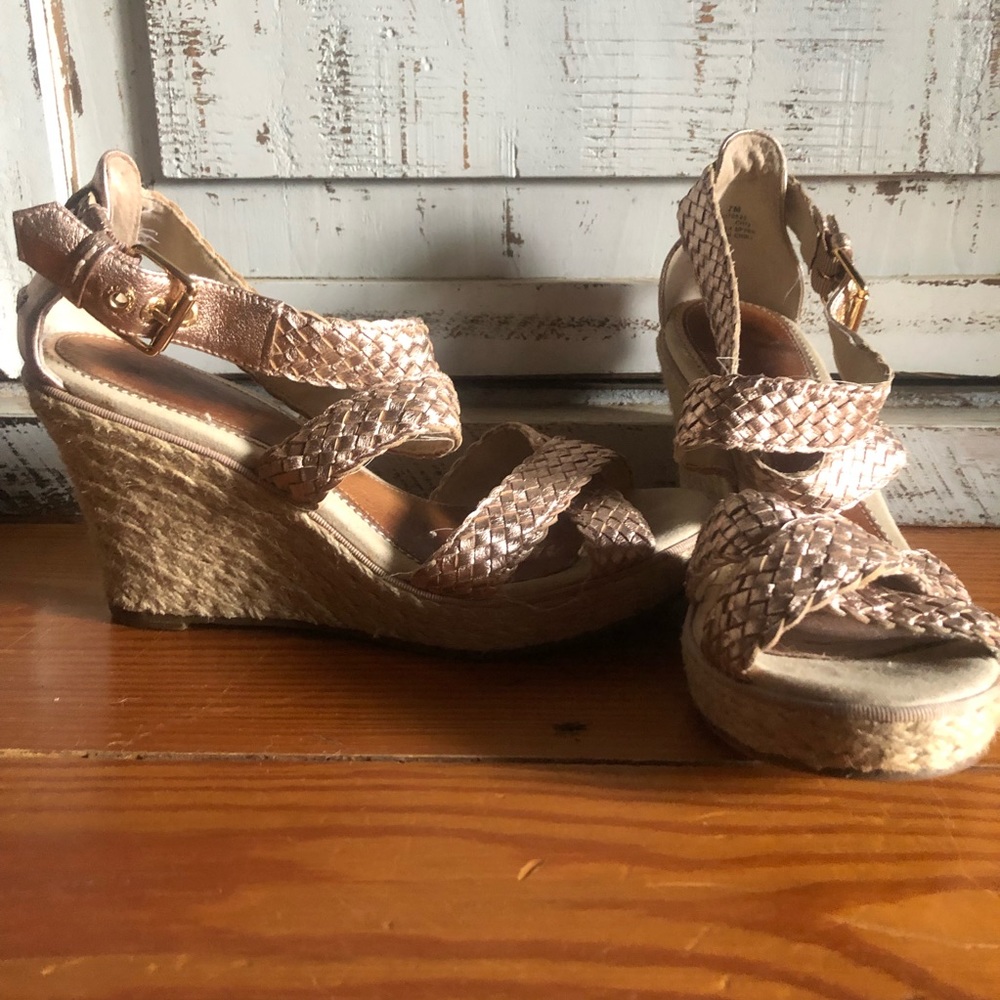 Sperry Rose Gold Wedges